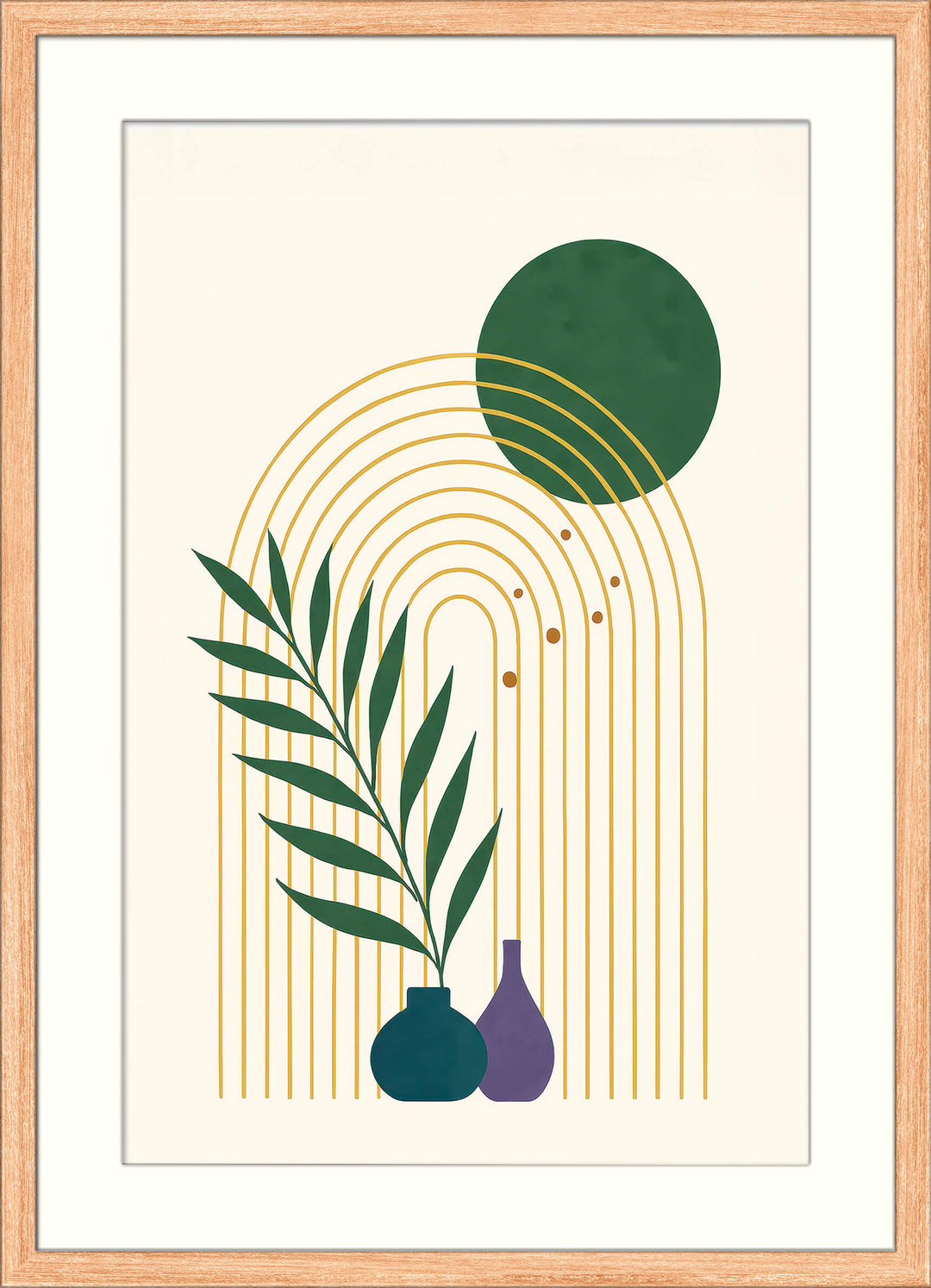 Geometric Botanical Wall Art Print