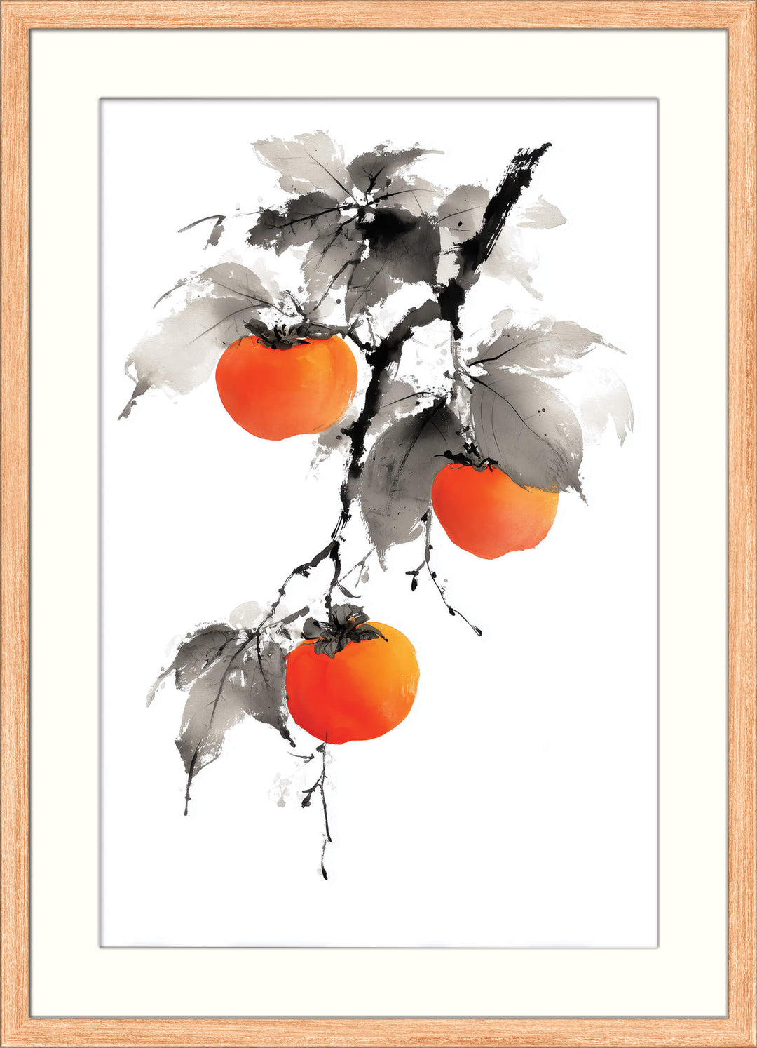 Persimmons on Branch