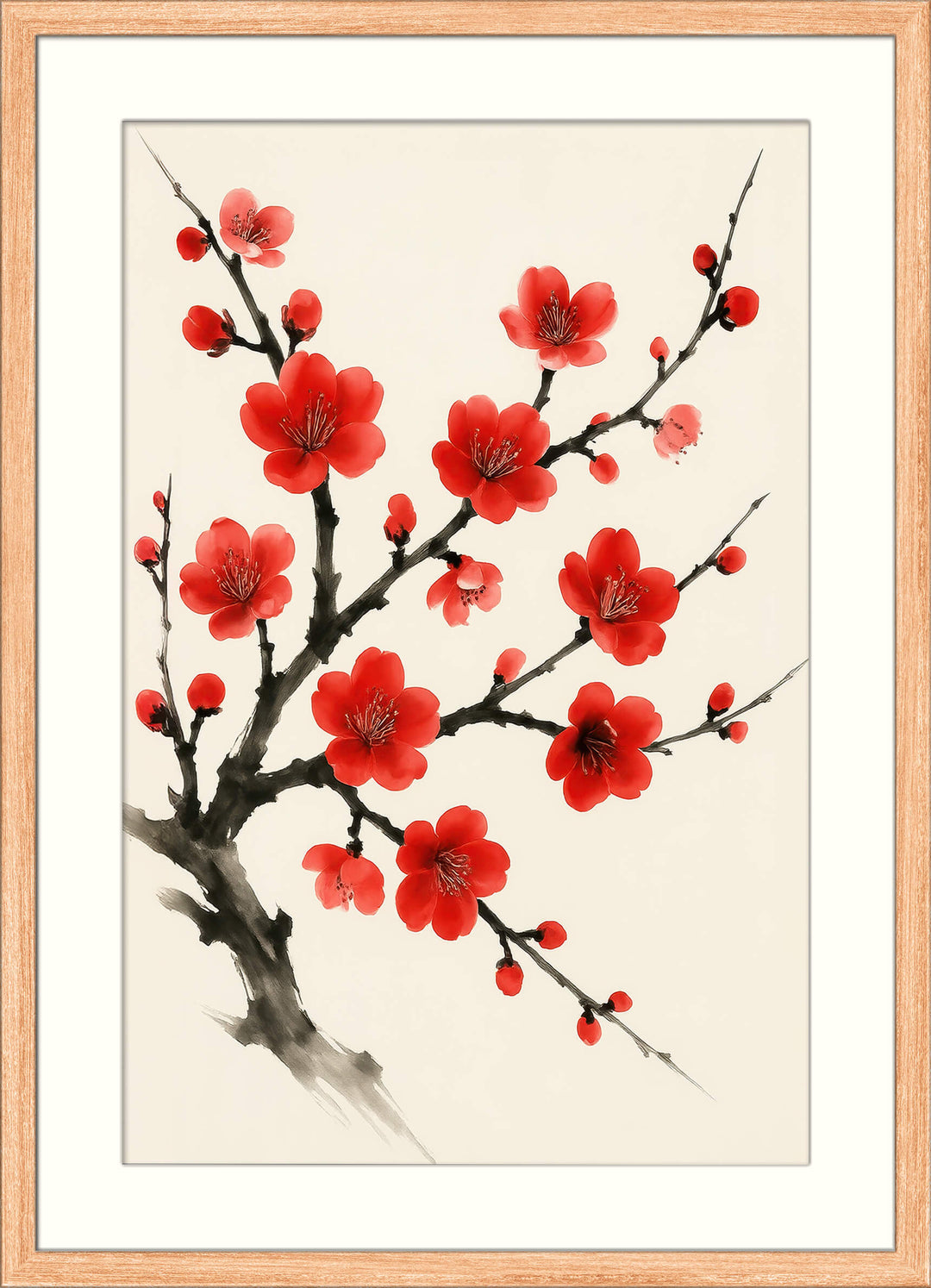 Sumi‑e Blossom Print