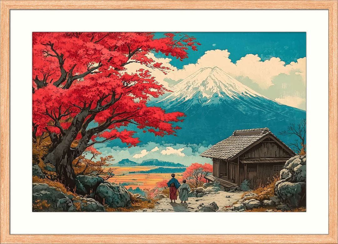 Japanese Mountain Scenery Art