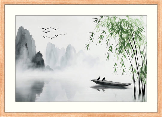 Still Lake and Bamboo