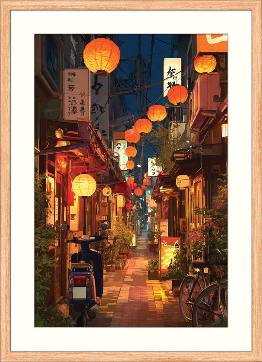 Lantern Alley at Night