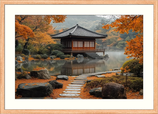 Japanese Garden Autumn Wall Art