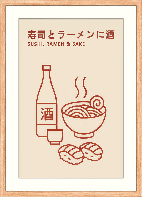Minimalist Japanese Food Print