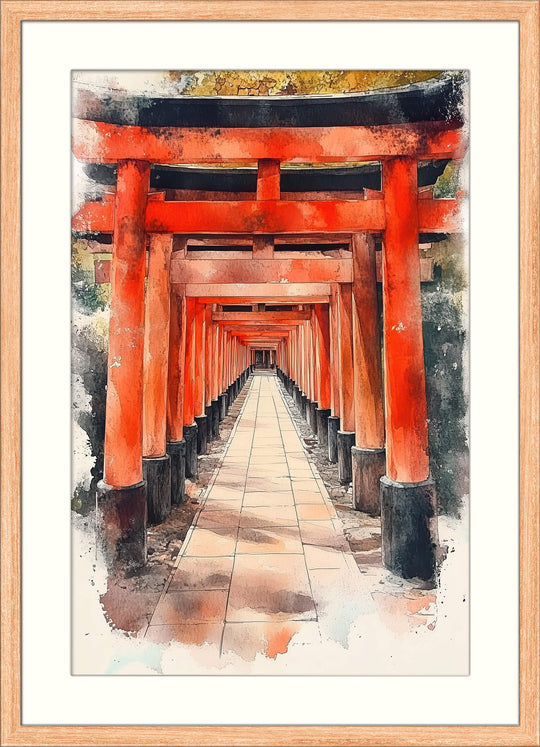 Japanese Torii Gate Wall Art Print