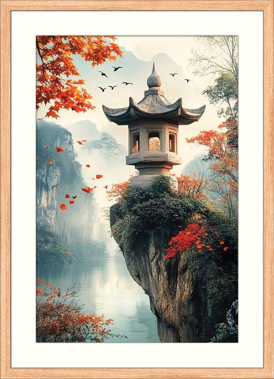 Autumn Japanese Temple Art