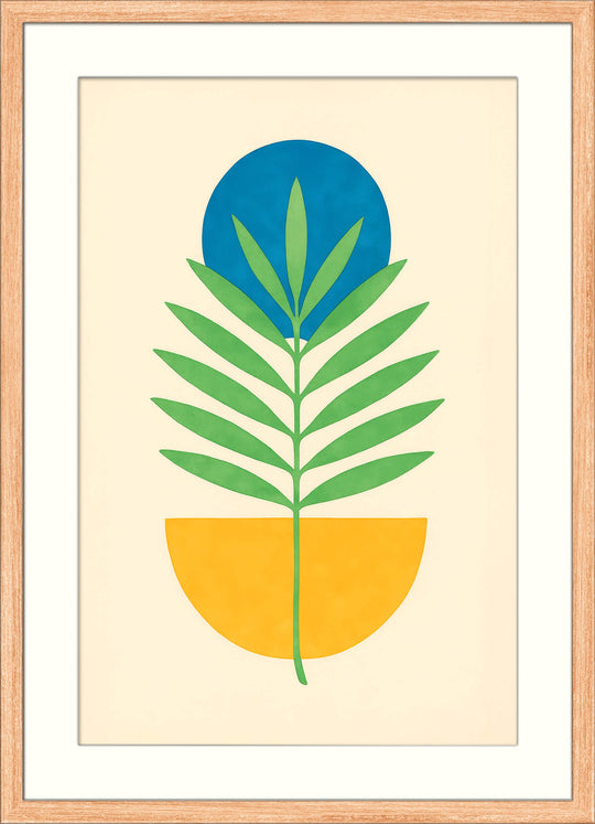 Abstract Botanical Japanese Art