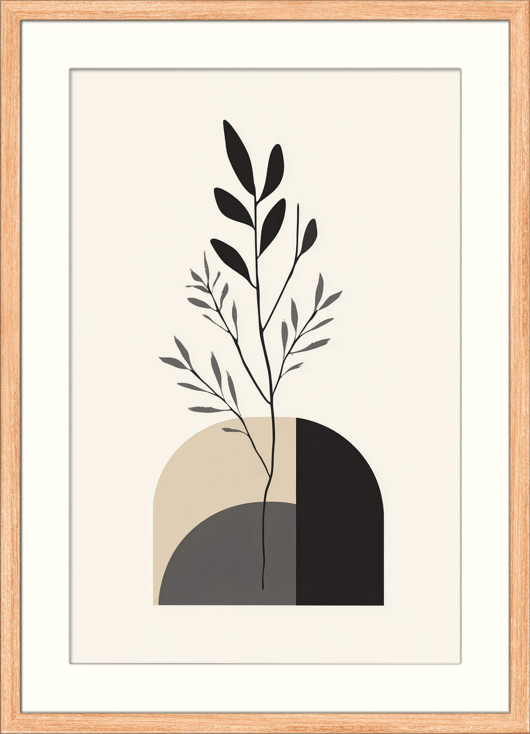 Japandi Botanical Print