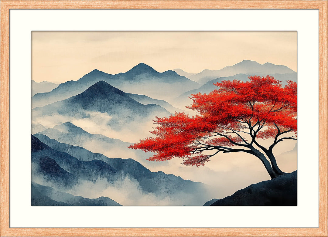 Red Maple Mountain Landscape
