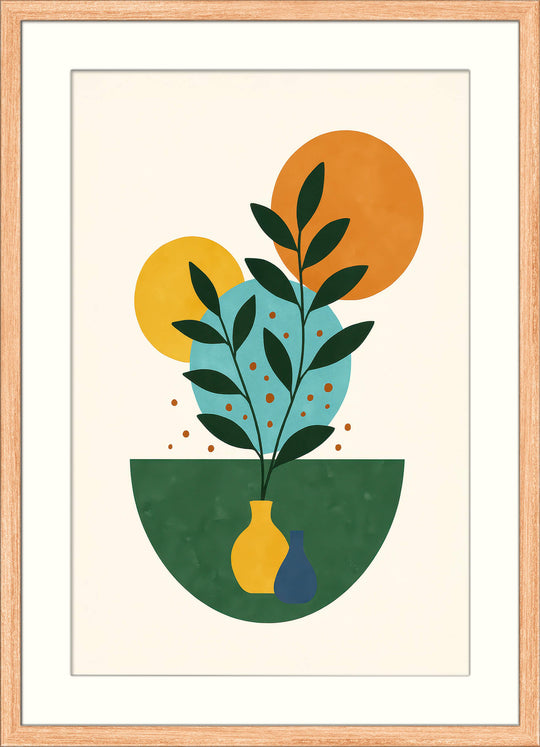 Abstract Plant Poster