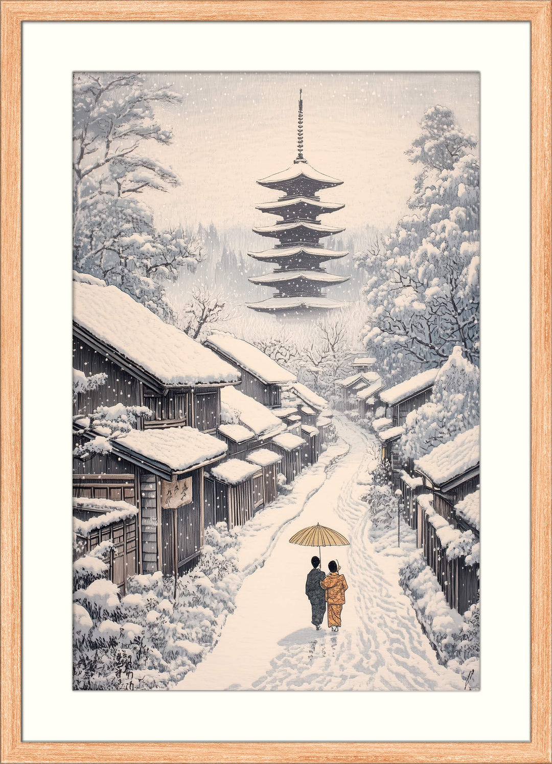 Old Village Snowfall