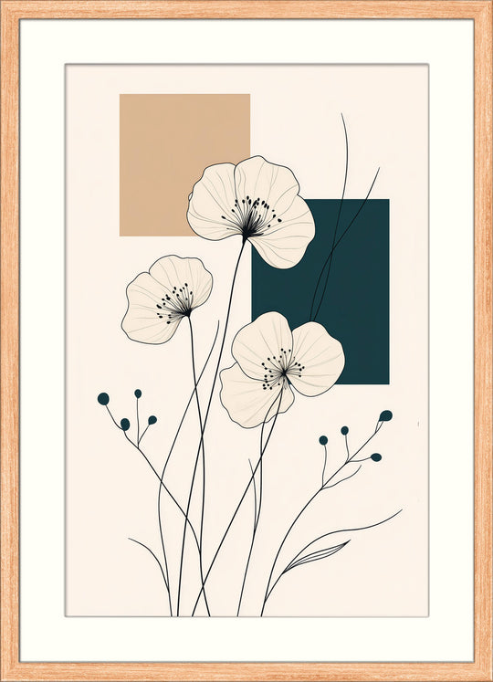 Minimalist Floral Line Art