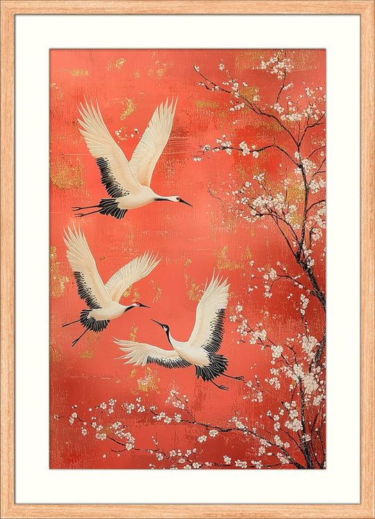 Japanese Crane Wall Art