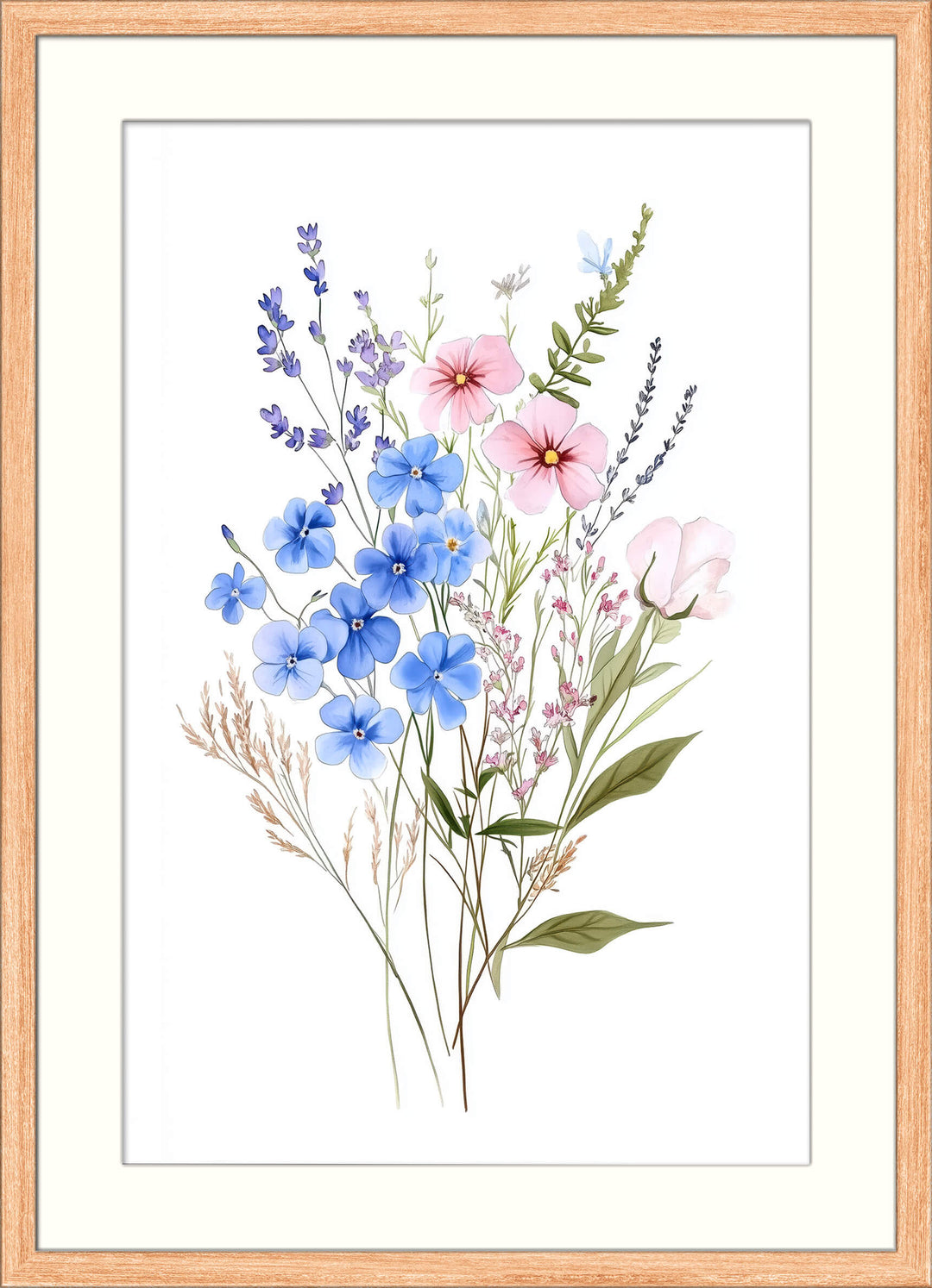 Botanical Flower Wall Art Print