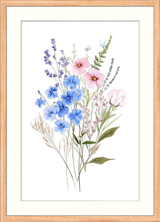 Botanical Flower Wall Art Print