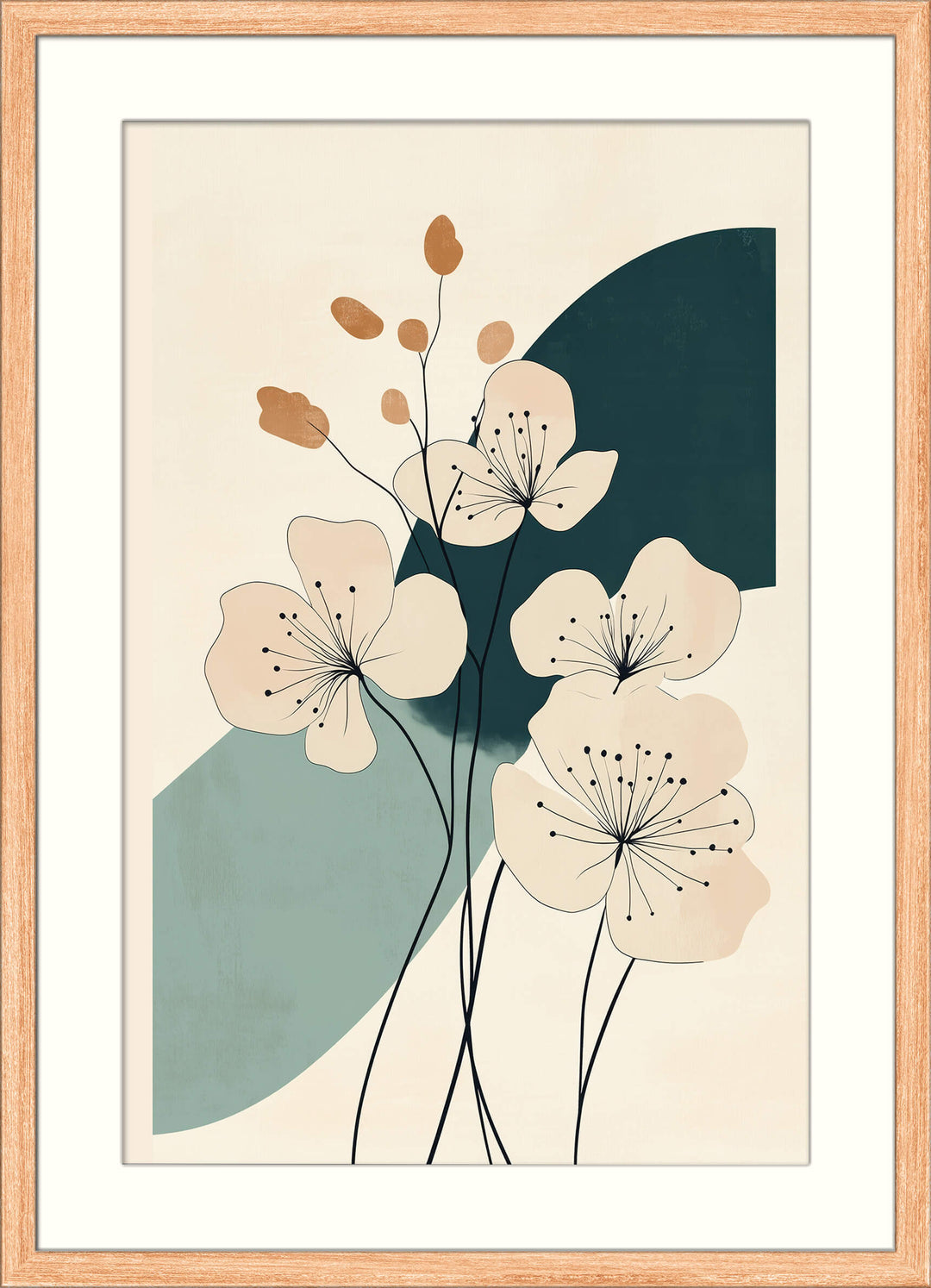 Japandi Elegant Flower