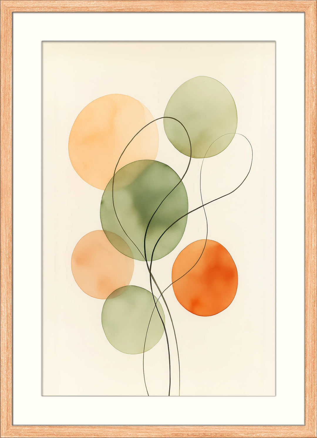 Watercolor Style Geometric Decor