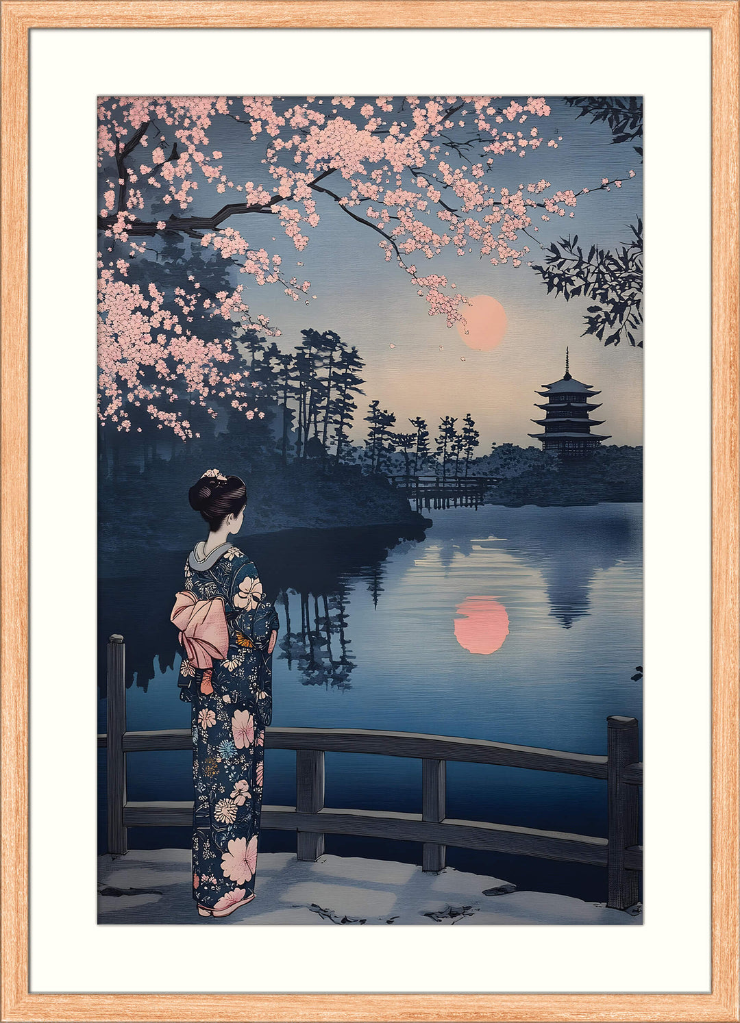 Geisha and Cherry Blossom
