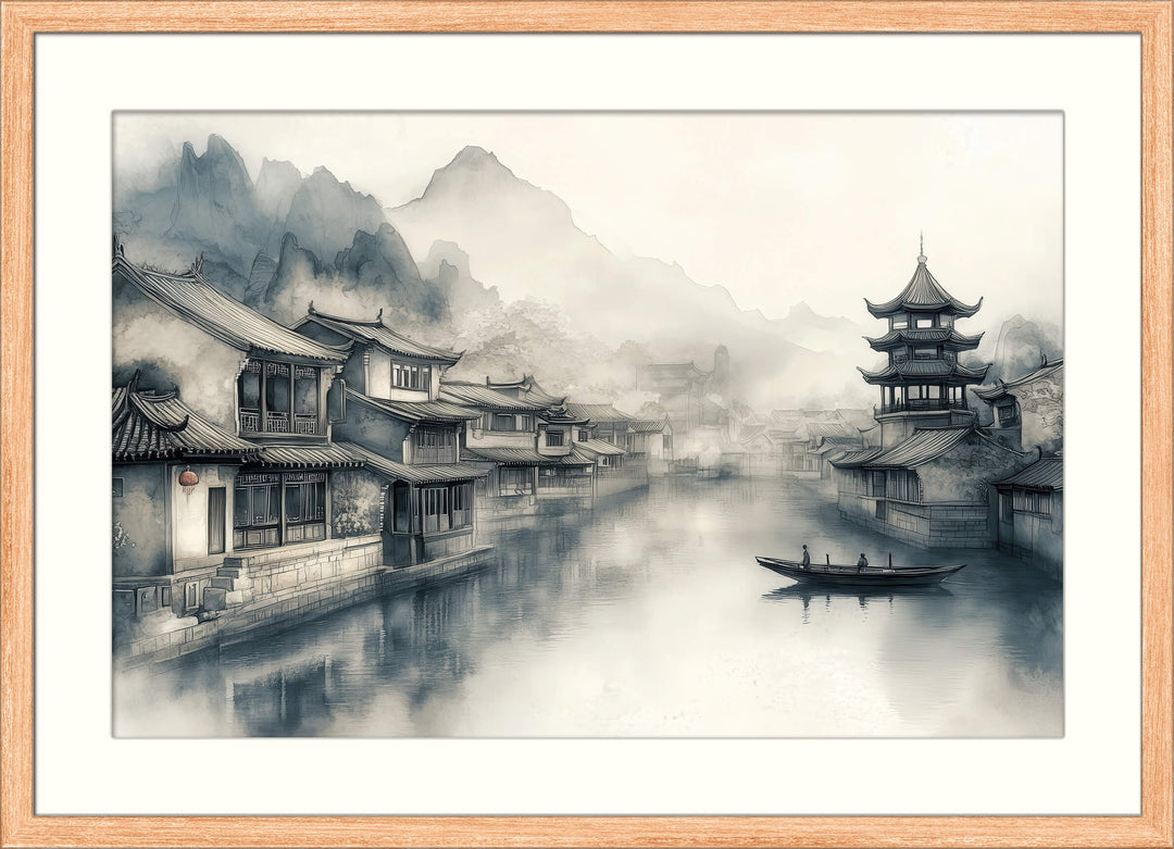 Misty Canal Town