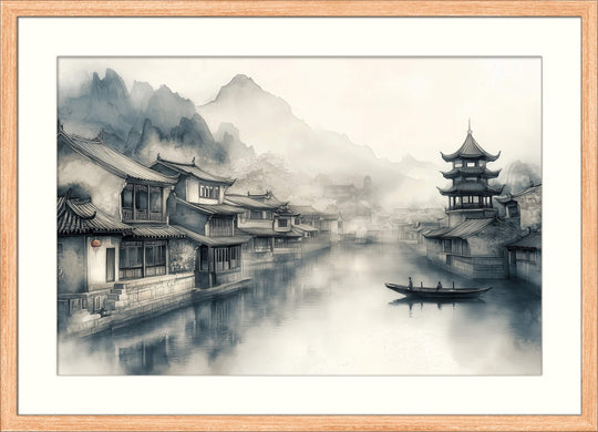 Misty Canal Town