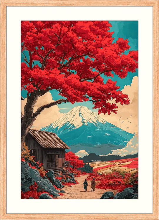 Japanese Autumn Landscape Print