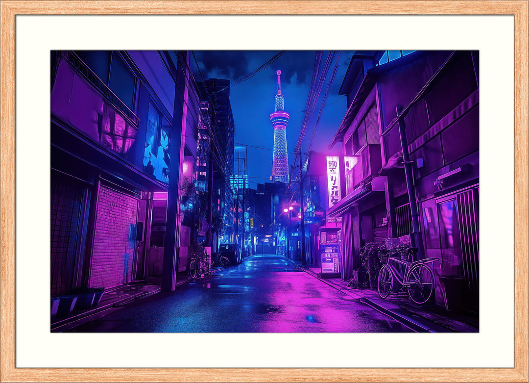 Cyberpunk Cityscape Print