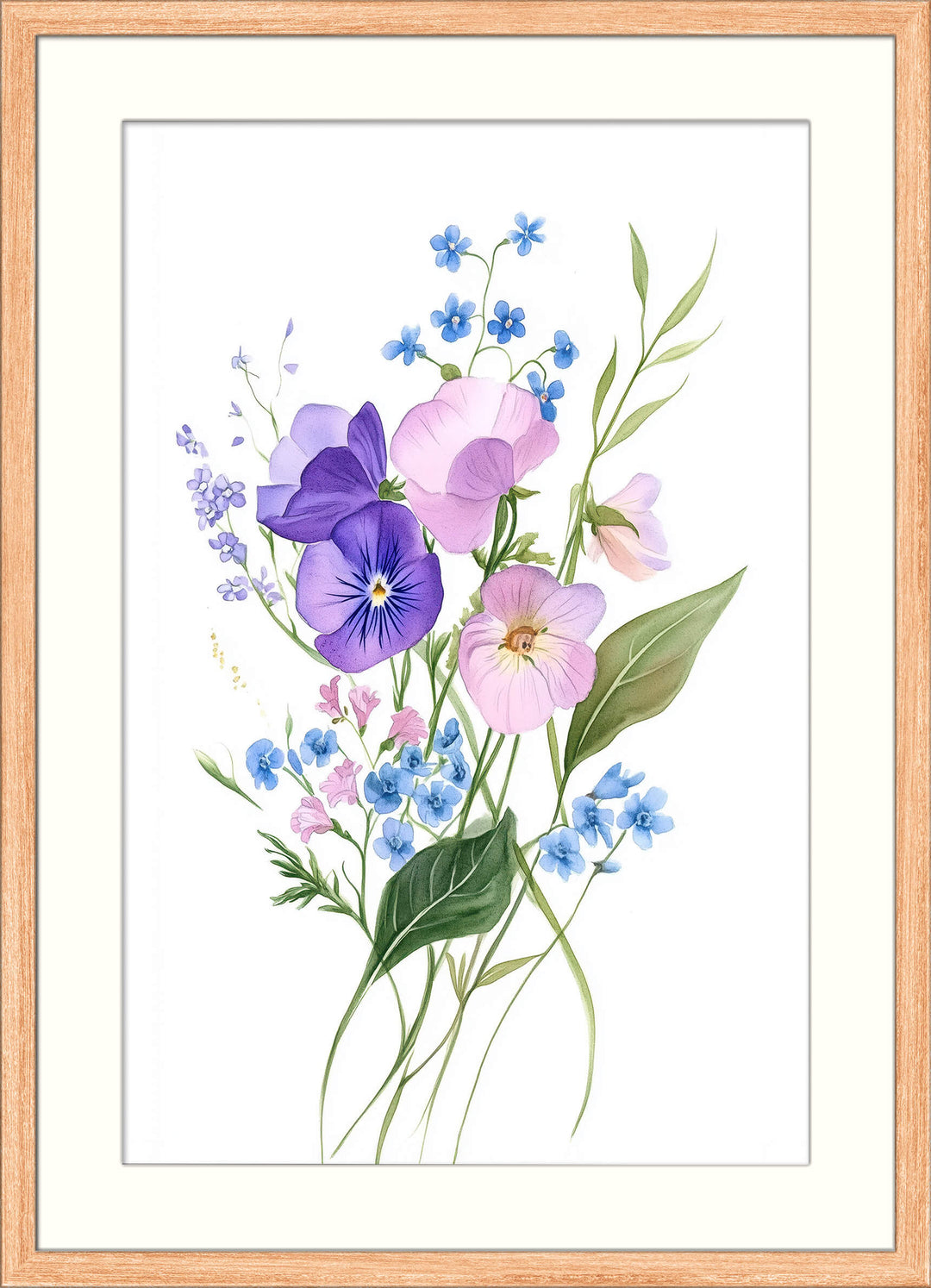 Pastel Flower Wall Print