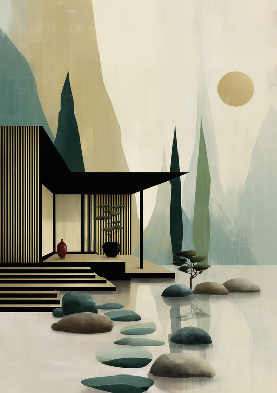 Japanese Home with Garden