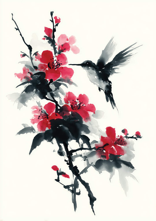 Hummingbird and Blossom