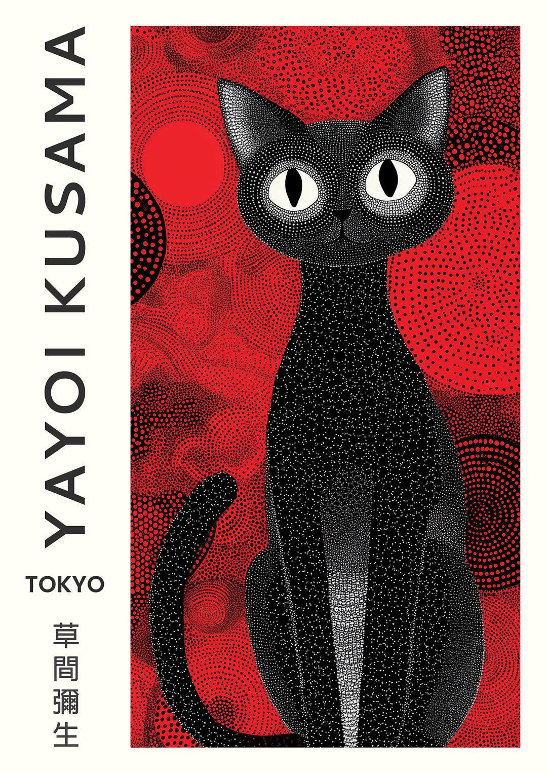 Yayoi Kusama Black Cat