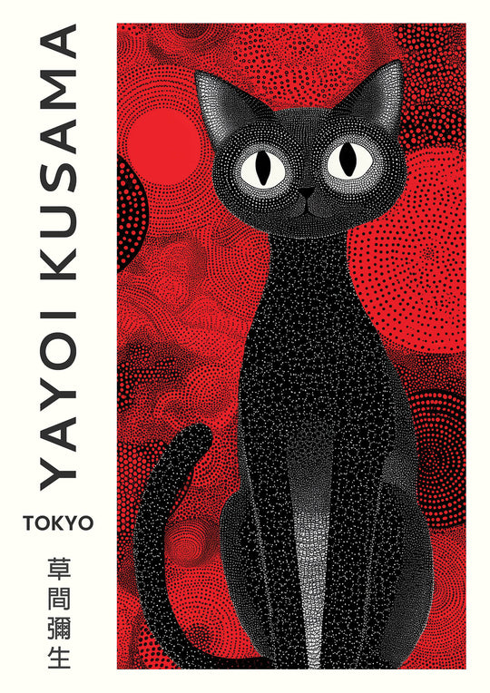 Yayoi Kusama Black Cat