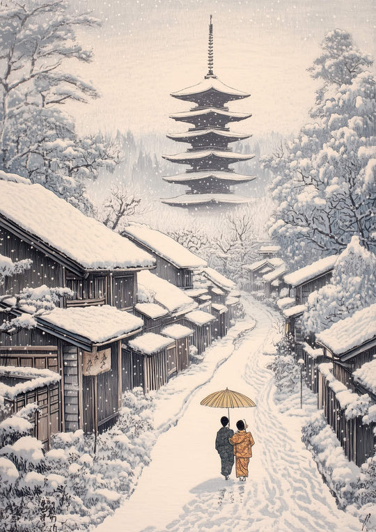 Old Village Snowfall