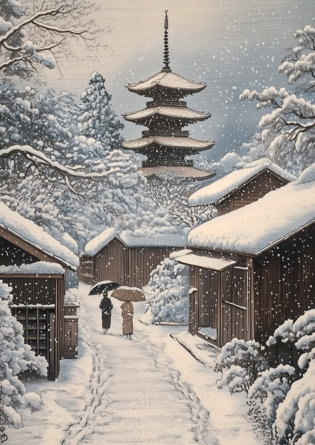 Pagoda Snowfall
