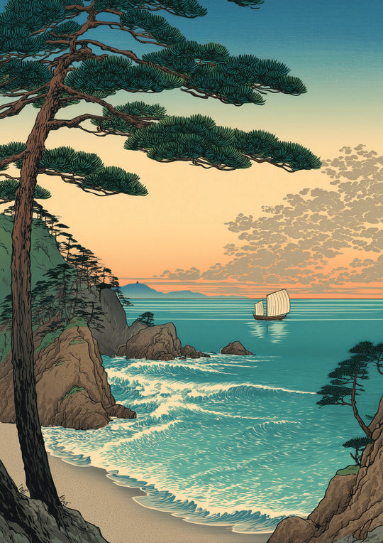 Sunset Coastal Pines