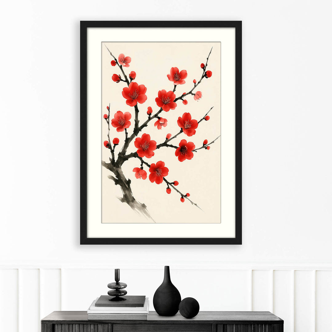 Sumi‑e Blossom Print