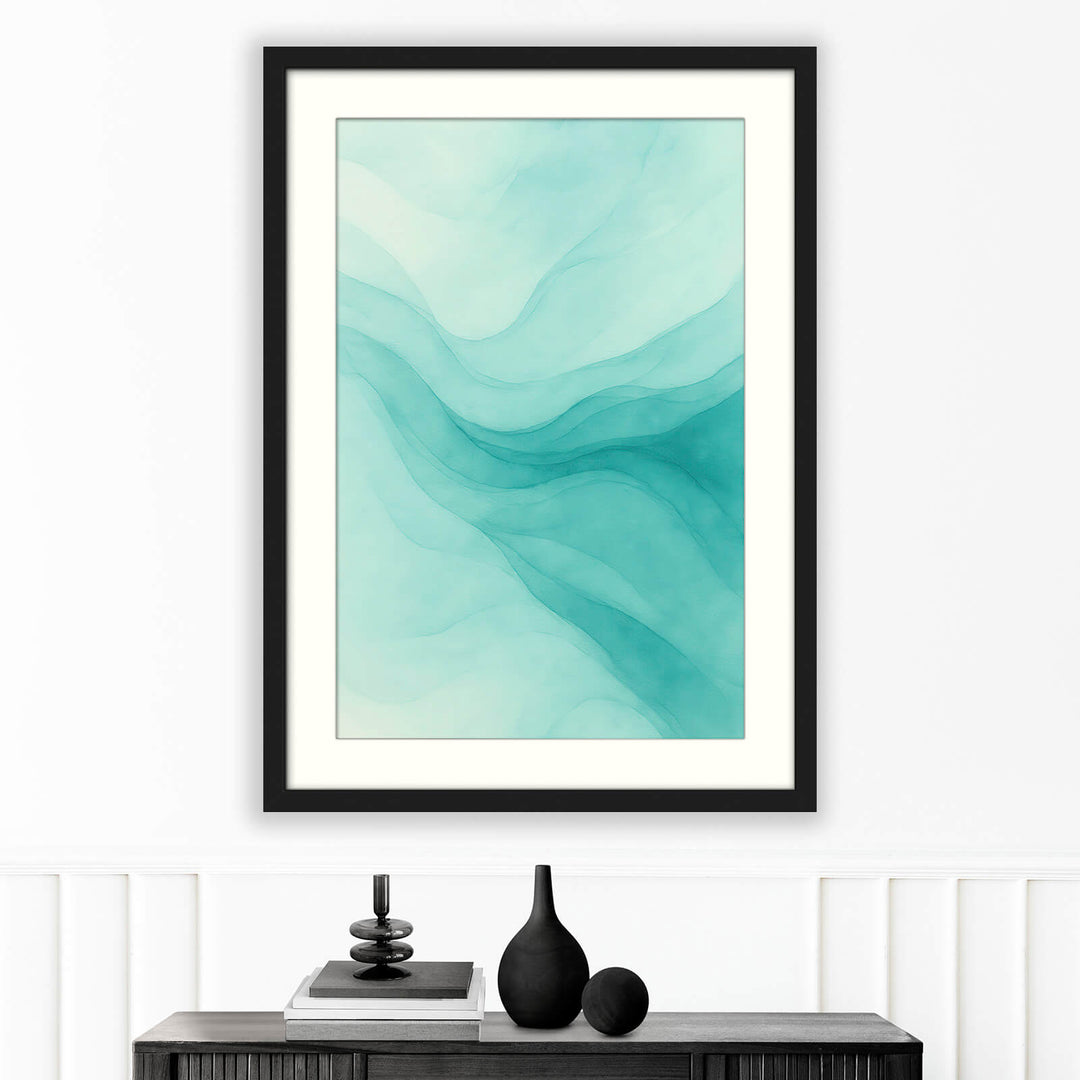Blue Green Abstract Wall Art