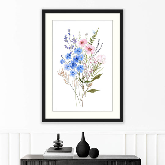 Botanical Flower Wall Art Print