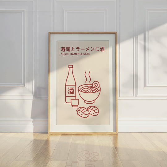 Minimalist Japanese Food Print