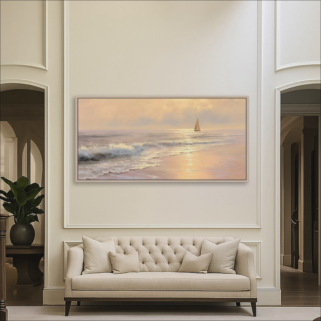 Sunset Sailboat Seascape