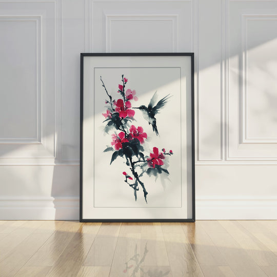 Hummingbird and Blossom