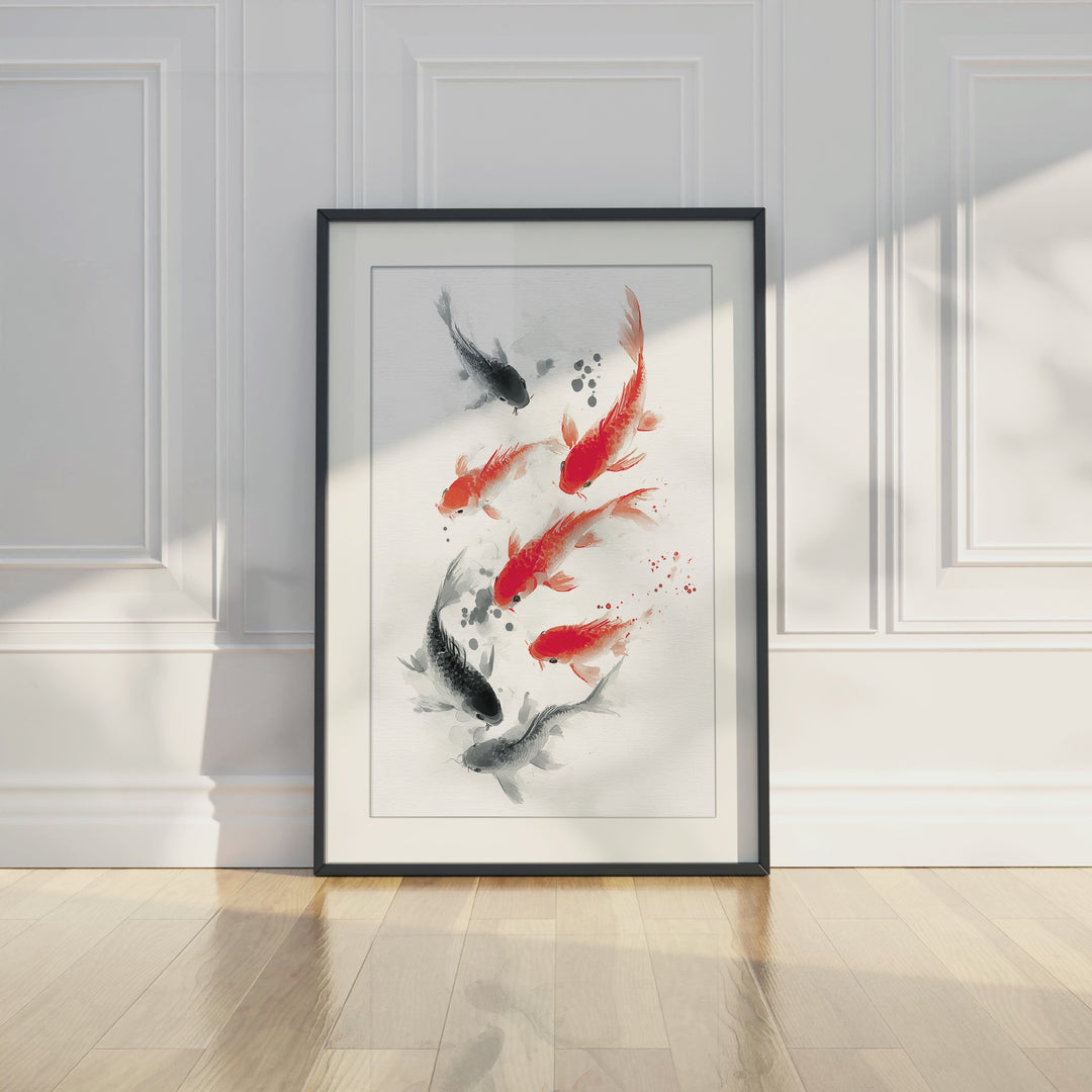 Koi Fish in Motion