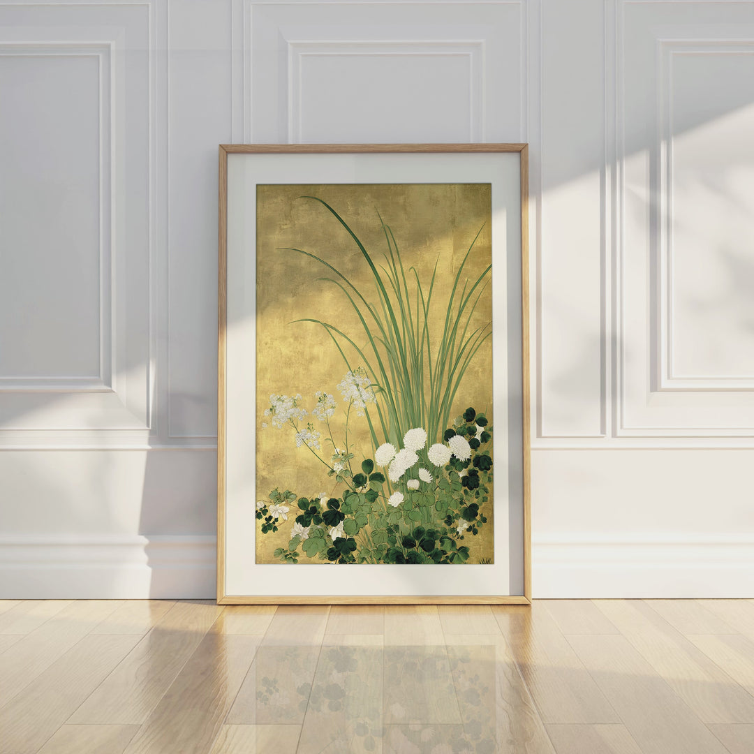 Japanese Chrysanthemum and Grasses