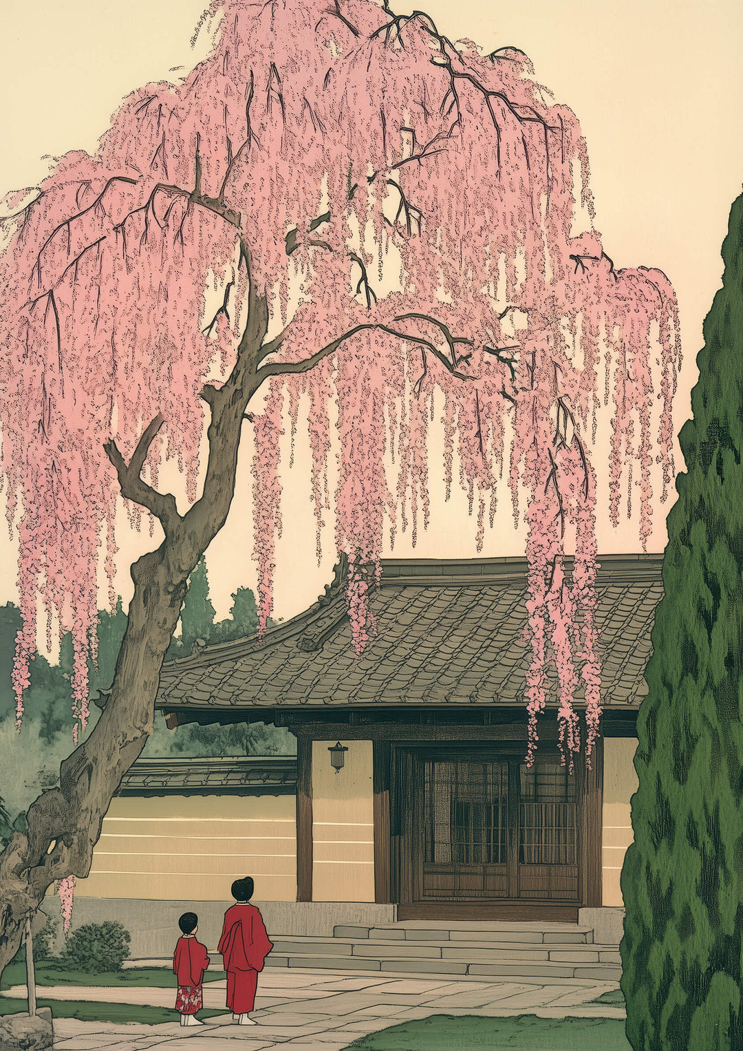 Sakura Temple Gate