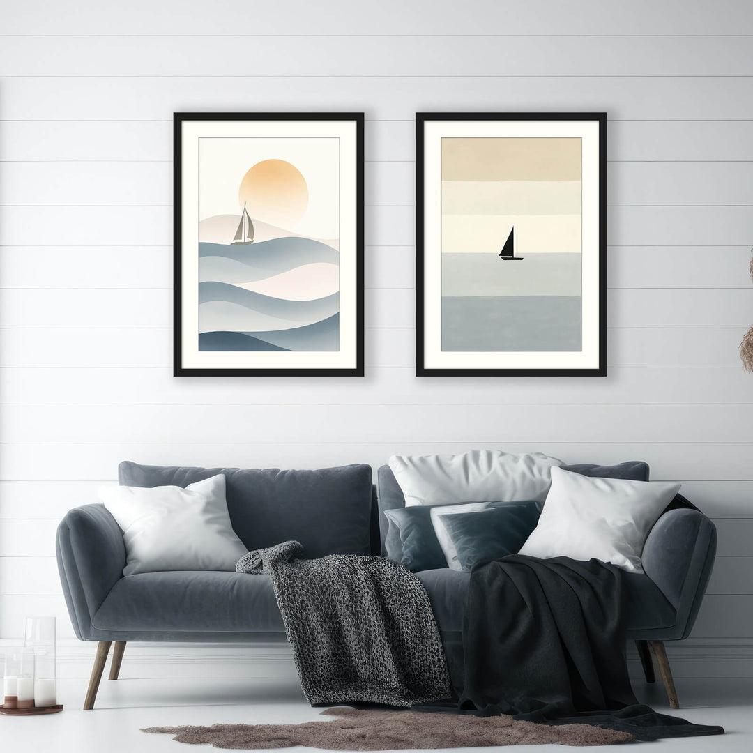Minimalist Sailboat Wall Art
