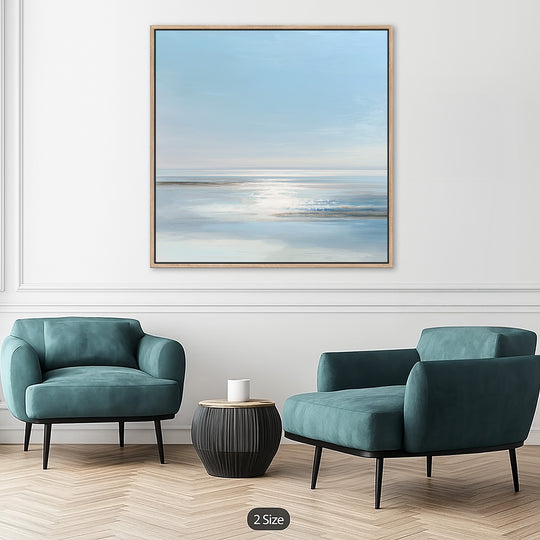 Blue and White Seascape