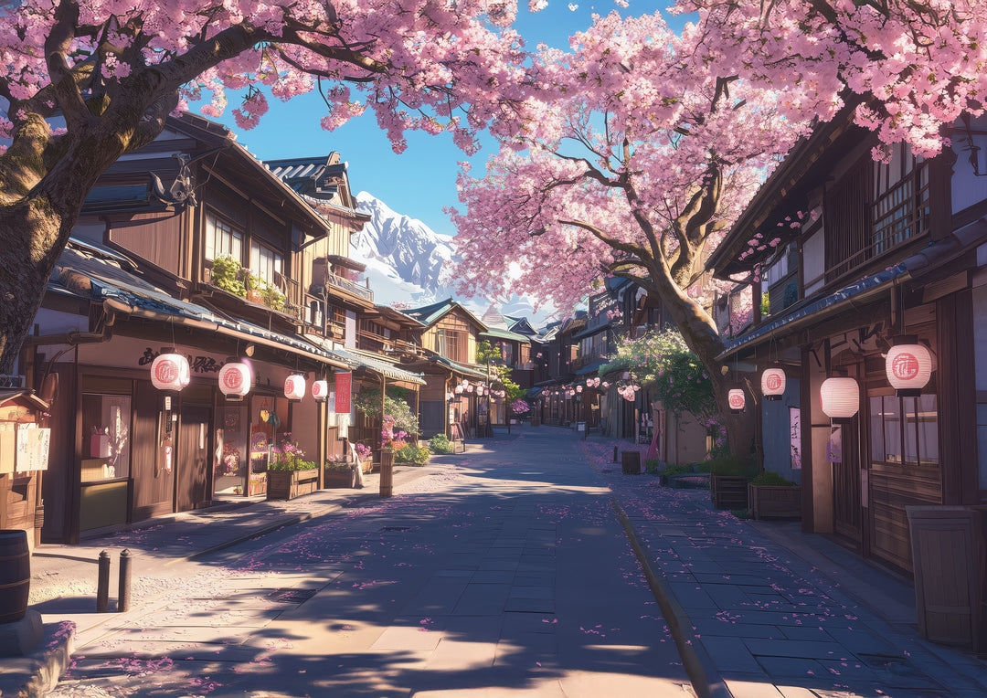 Sakura Street Wall Art