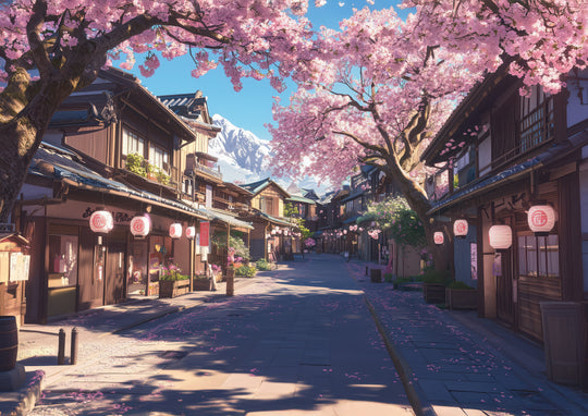 Sakura Street Wall Art