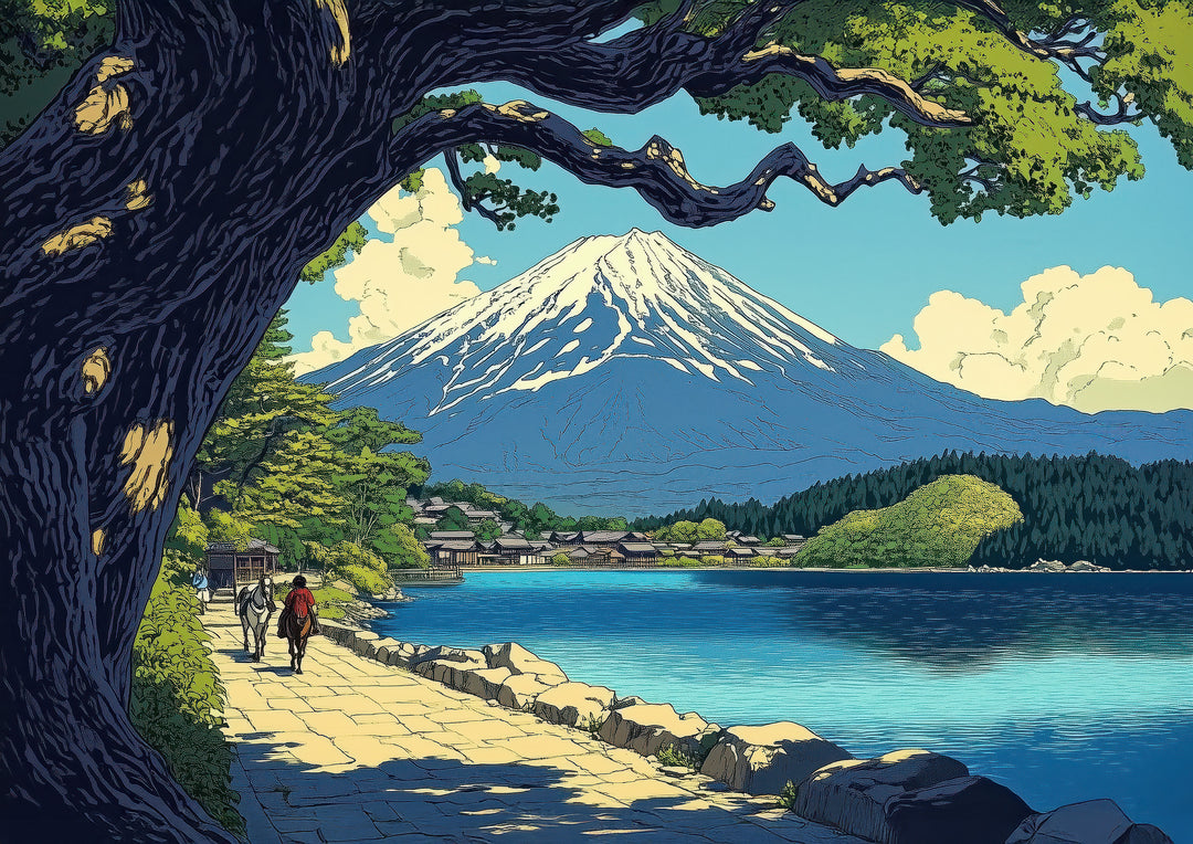 Japanese Landscape Wall Art Print