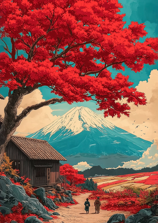 Japanese Autumn Landscape Print
