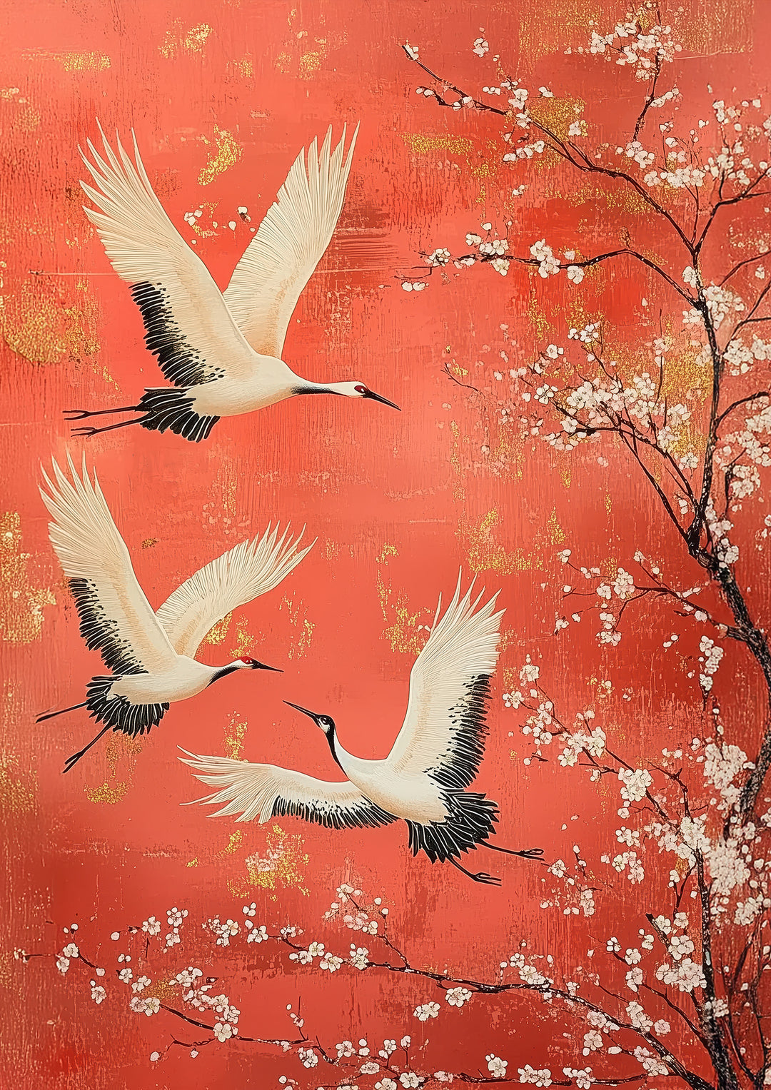 Japanese Crane Wall Art